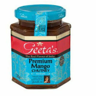 ✨นาทีทอง✨ Geetas Premium Mango Chutney Suce  ซอส มะม่วง กวน  กีตาร์ส 320 กรัม คุณภาพระดับพรีเมี่ยม