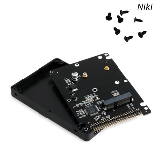 Niki อะแดปเตอร์แปลงการ์ด 44PIN Msata To 2.5" Ide Hdd Ssd Msata To Pata พร้อมเคส