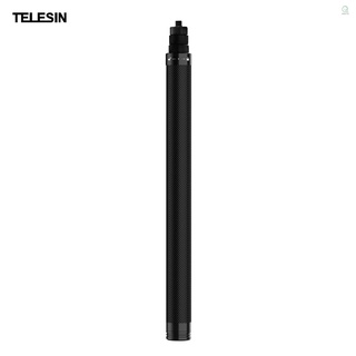 Telesin TE-MNP-117 ไม้เซลฟี่คาร์บอนไฟเบอร์ 1.16 ม. 3.8 ฟุต พร้อมสกรู 1/4 นิ้ว แบบเปลี่ยน สําหรับกล้องพาโนรามา Insta 360 One X One X2 One R