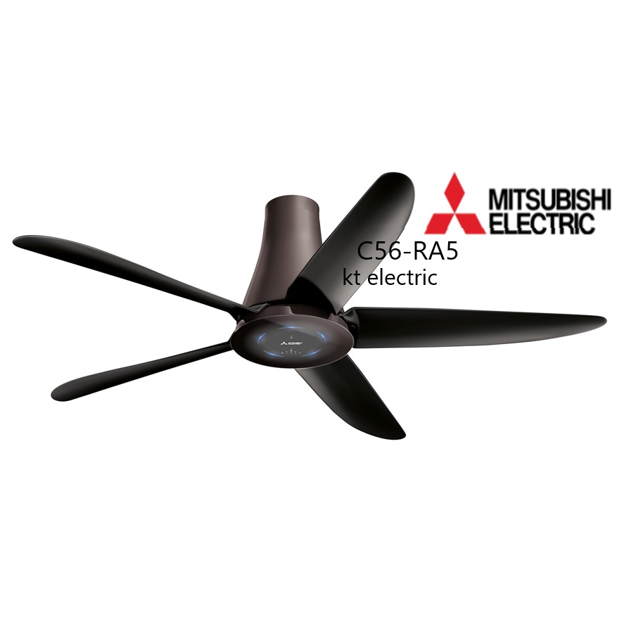 MITSUBISHI พัดลมเพดาน แบบรีโมทคอนโทรล 56 นิ้ว C56-RA5 สีเทาคลาสซี่ (เทาเข้ม) / สีเทาหมอก (เทาอ่อน)