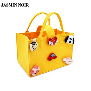 Jasmin NOIR Felt กระเป๋าถือ กระเป๋าสะพายไหล่ ทรงโท้ท แฟชั่นสําหรับสตรี