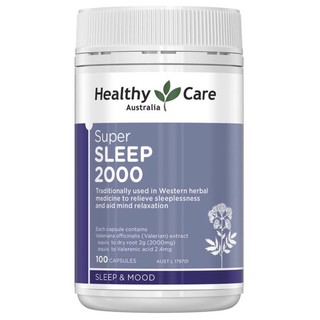 Healthy Care Super Sleep (Valerian 2000mg) 100 Capsules(สินค้า pre-order)