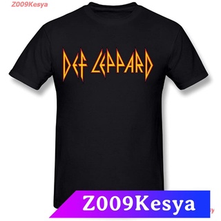 Z009Kesya เสื้อยืดสีพื้นผู้ชาย FEA Merchandising Mens Def Leppard Target Pyromania T-Shirt sale FEA