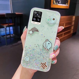 เคส VIVO V20 V20Pro Ins Glitter Star Space TPU Transparent Soft Cover VIVO V20 Pro 2021