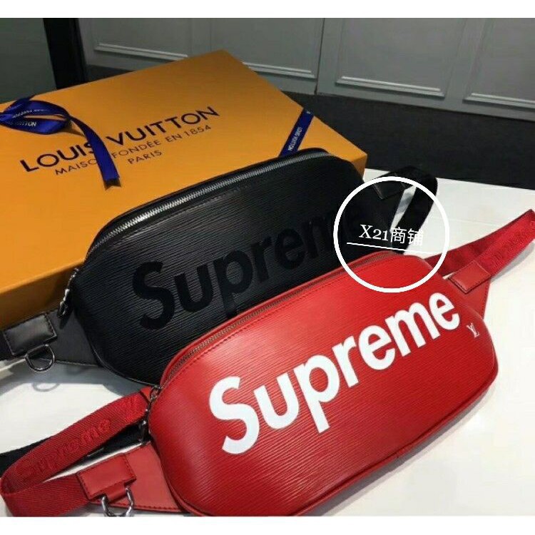 lv supreme belt bag