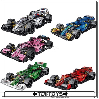 [TOPTOYS] บล็อคตัวต่อรถยนต์ F1 ความเร็วสูง ของเล่นสําหรับเด็ก