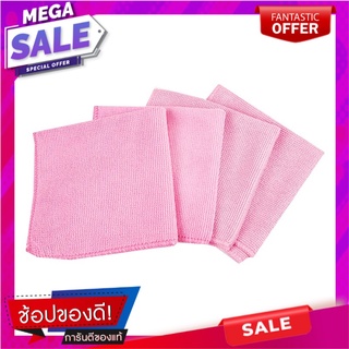 เอโร่ ผ้าอเนกประสงค์ เบอร์ 3 ขนาด 30x30 ซม. สีชมพู แพ็ค 4 ผืนaro Multipurpose Towel No.3 30x30 cm Pink x 4 Pcs