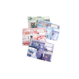 โปรโมชั่น : ชุดสติกเกอร์กระดาษ ตกแต่งสมุด สีลูกกวาด 90 ชิ้น