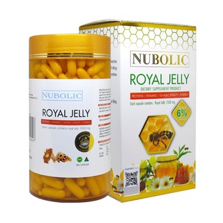 Nubolic Royal jelly 1500 mg 6% นมผึ้งนูโบลิค (365 เม็ด)