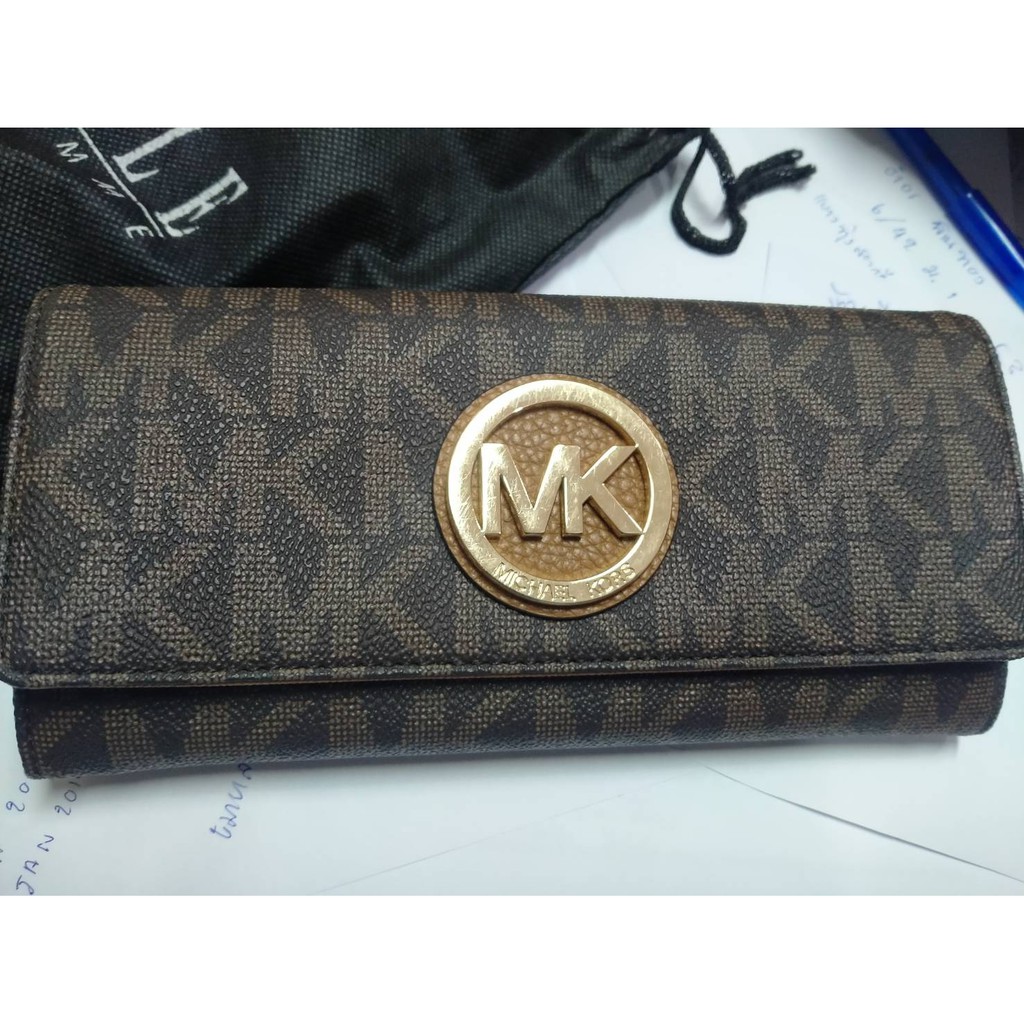 MK แท้100% Michael Kors กระเป๋าสตางค์ใบยาว wallet กระเป๋าถือ เป๋าเงิน