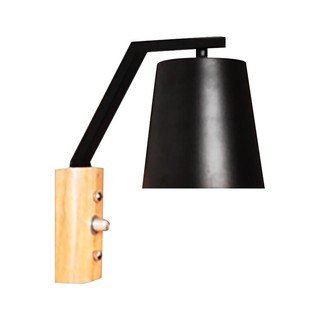  โคมไฟผนัง E27 รุ่น WS-W0011-BK ขนาด 13 x 13 x 25 ซม. สีดำ Wall Light E27 Model WS-W0011-BK Size 13 x 13 x 25 CM. Black