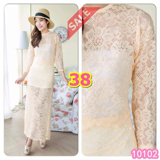 SaLe++ (อก38-40) 10102 ทองย้อย ชุดเซ็ตลูกไม้เอเชียนา *Asiana Lace Lovely-Catty