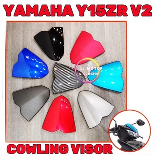 Y15zr V2 ชุดฝาครอบไฟหน้ารถยนต์ หนัง Pu ติดกระจกมองข้าง สําหรับ YAMAHA Y15