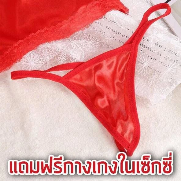 ชุดนอนเซ็กซี่ ชุดนอนซีทรู ชุดนอนไม่ได้นอน ชุดนอนเซ็กซี่ ชุดนอนลูกไม้แต่งระบาย ชุดนอนผ้าไหมซีทรูลูกไม้ สุดเซ็กซี่ แถมฟรีจีสติงชุดเซ็ต swoan127.th thumbnail 9