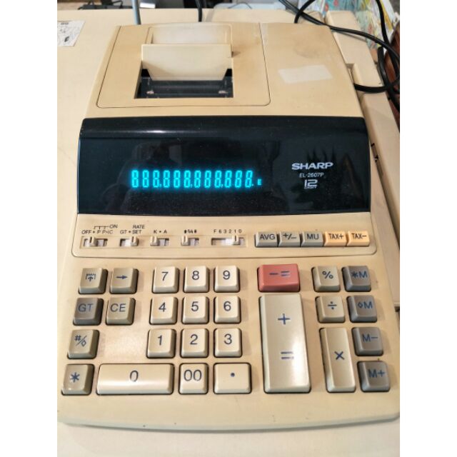 [ลด 80บ. โค้ด ENTH119]เครื่องคิดเลข 12 หลัก  SHARP Printing Calculator รุ่น EL2607P