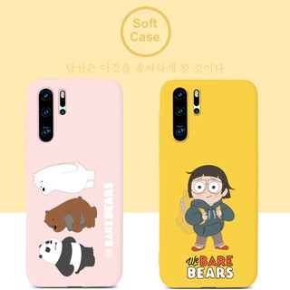 เคสมือถือสำหรับ Huawei P40 Pro Plus Lite E Nova 7 7i 6 7 SE 5T 5Z 5 5i Pro Y7P 2020 Y6P Y5P Y8P Y9 Prime 2019 Y9S Y6S P20 P30 Lite P20 P30 Pro Plus Y7 Pro 2019 Nova 3e 3i 4e Mate 20 30 Pro Lite Case หมีสีน้ำตาล Lovely Design Soft TPU Cover