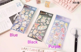 สติกเกอร์3มิติ sticker space galaxy