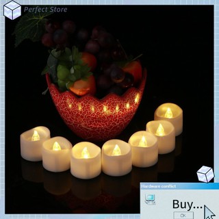 1pcs LED Lighted Flickering Votive Style Flameless Candles♡