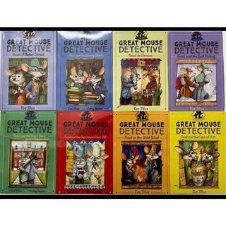 หนังสือชุด The Great Mouse Detective 8 เล่ม หนูยอดนักสืบ หนังสือภาษาอังกฤษ การสืบสวนสอบสวน สำหรับเด็ก