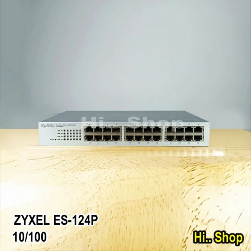 SWITCH HUB (สวิตซ์ฮับ) ZyXEL ES-124P Switch 24 Port ความเร็ว 10/100 Mbps