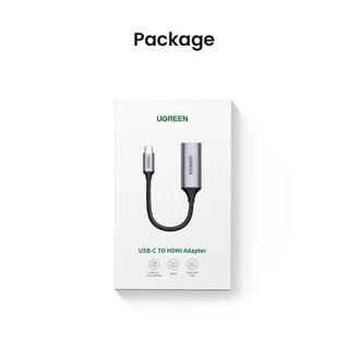 UGREEN USB C HDMI Adapter 4K @ 60Hz Type C to HDMI Adapter Thunderbolt 3 USB-C to HDMI Adapter Compatible with for Macbook Pro 2020, for Macbook Air 2019, for Pro 2020, Dell XPS 13 etc.