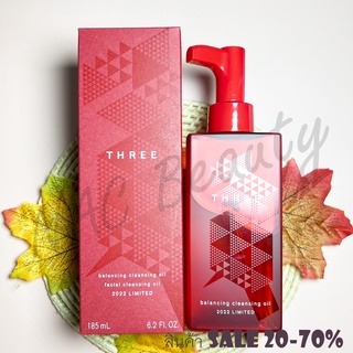 ป้ายไทย_ของแท้ 100%_กล่องใหม่ Limited edition_THREE Balancing Cleansing Oil R 185 ml