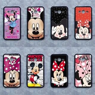 เคส Samsung  Core 2  ลายมิกกี้-มินนี่  ขอบนิ่มหลังแข็ง เคสมือถือ เคสโทรศัพท์ Case