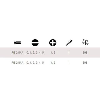PB Swiss ชุดไขควงพร้อมซองหนัง 10 ตัวชุด (PB215L)
