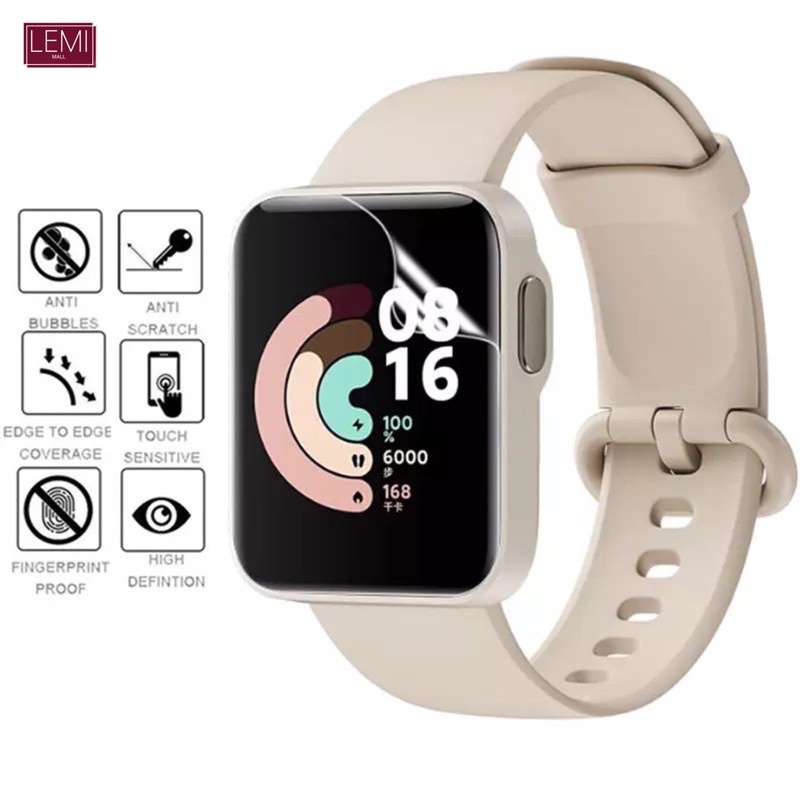 ฟิล์มฟ้องกันหน้าจอ ชนิด TPU สีใส แบบเต็มจอ สำหรับ Mi Watch Lite Redmi Watch