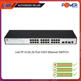 Link PF-0126 26-Port FAST Ethernet SWITCH, 24 FF + 2 GE / SFP Combo