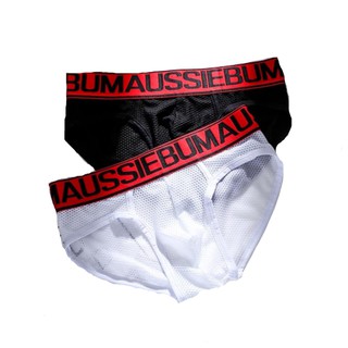 กางเกงในชาย AUSSIEBUM ทรง BRIEF ผ้าตาข่าย