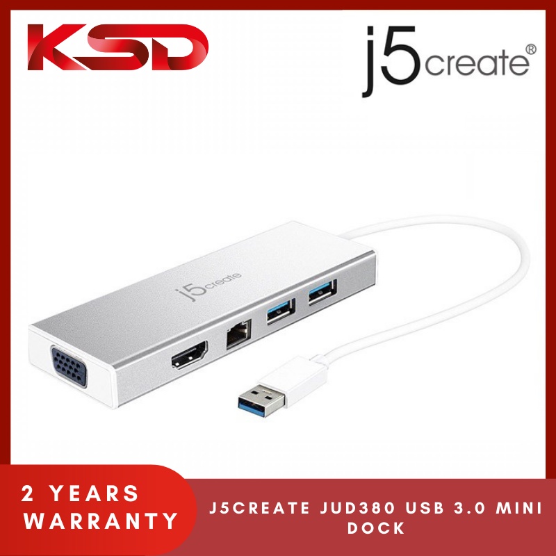 J5create JUD380 USB 3.0 Mini Dock