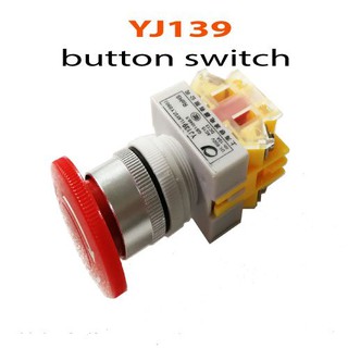 YJ139 button switch ชนิด 2 contact 1 NC Port 1 NO port