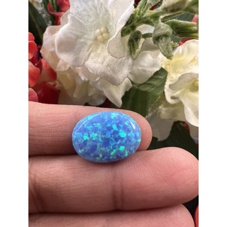 opal blue 13x18mm lab made LAB MADE โอปอลสังเคราะห์.9 กะรัต carats (1 เม็ด carats )