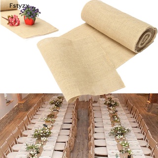 Fstyzx 30x275cm Burlap Table Runner Cloth Wedding Decoration Natural Jute Linen DIY Sisal Chair Sashes Decor Rustic Home Party Supplies FY