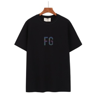 คอตต้อนคอกลมเสื้อยืดแฟชั่น☬℗ↂfear of god เสื้อยืดลําลองแฟชั่นสําหรับ unisex ผ้าฝ้ายแขนสั้นพิมพ์ลายคลาสสิค 1S-5XL