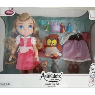 Disney animator Aurora doll gift set  กล่องชำรุด 1290 พลาสติกเหลืองค่ะ