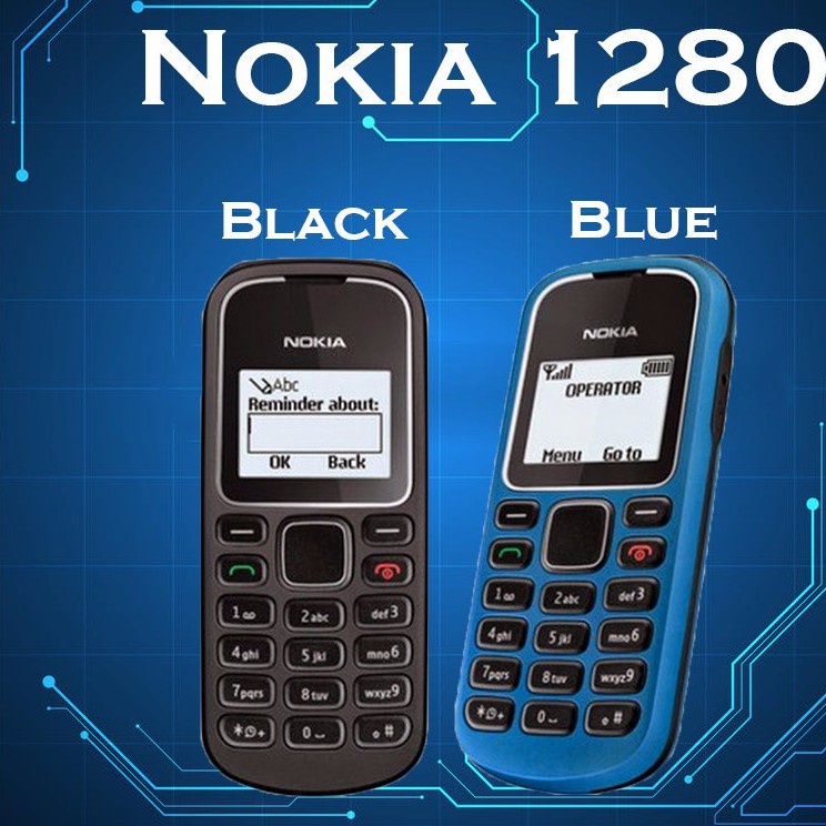 มือ2 มือถือ มือถือราคาถูก โทรศัพท์มือถือโนเกียปุ่มกด NOKIA  PHONE1280 (ฟ้า)  รุ่นใหม่  2020 รองรับภาษาไทย