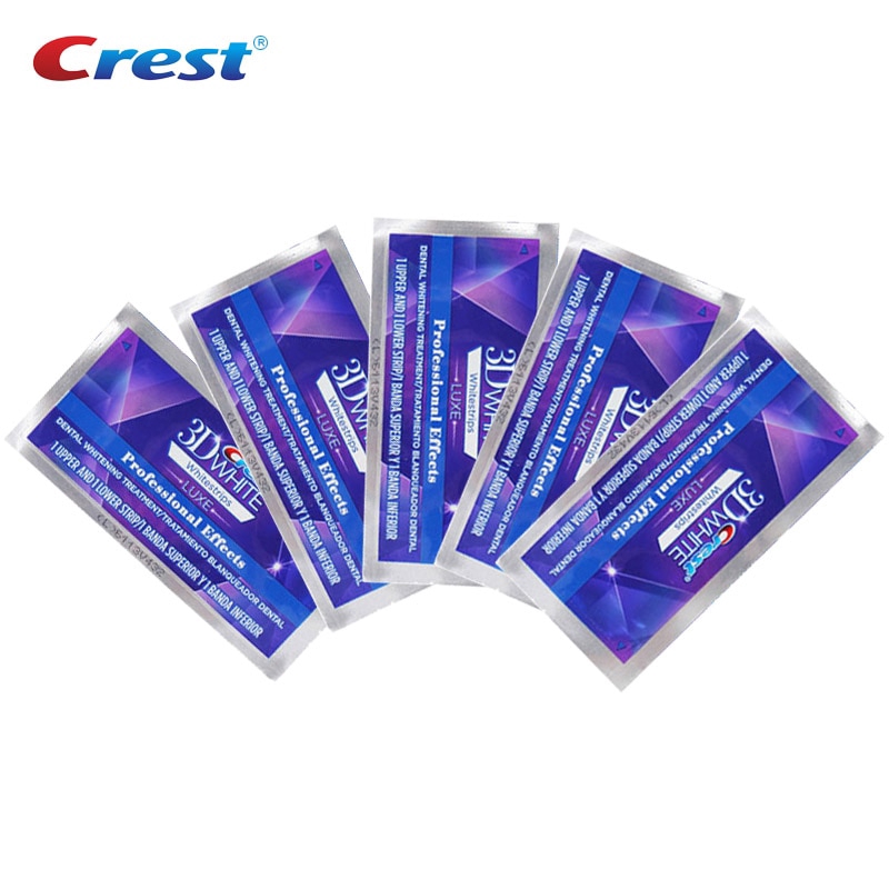 Crest 3D แถบสีขาว Professional Effects Whitestrips การดูแลฟันทันตกรรมสุขอนามัยฟัน Whitener ฟันไวท ์ เทนนิ ่ งแถบ