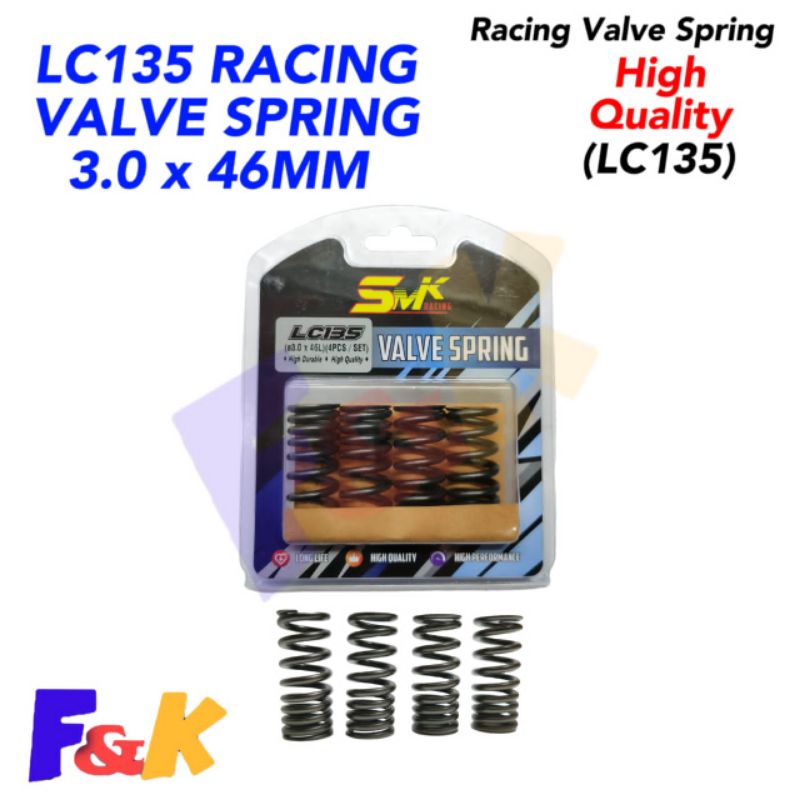 SMK RACING วาล์ว SPRING LC135 / Y15ZR 3.0MM