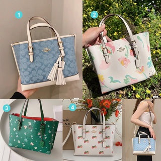 Coach c8217 c8613 ca142 cb600 กระเป๋าสะพายข้าง กระเป๋าผู้หญิง กระเป๋าถือ Mollie tote 25 women shoulder bag handbags