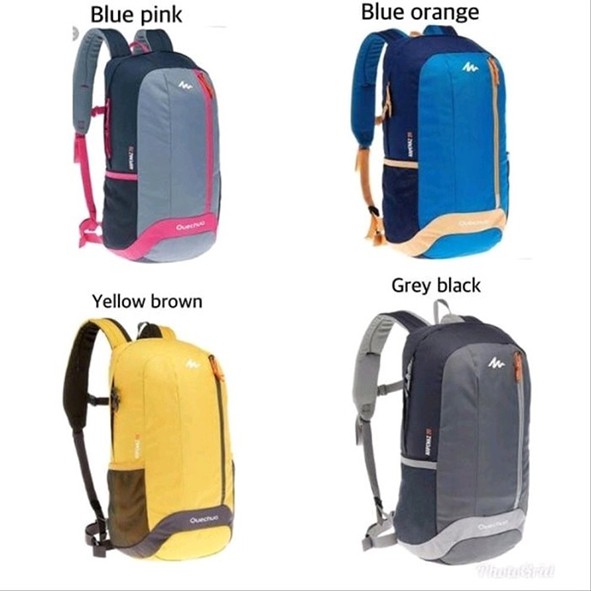 Quehchua15L MINI DAYPACK กระเป๋าเป้สะพายหลังเดินทางเดินป่า