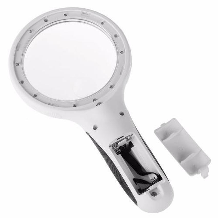 8 LED Magnifier แว่นขยาย พร้อมไฟส่องสว่าง เลนส์ใส รุ่น 9587