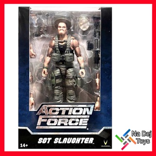 Valvaverse Action Force SGT Slaughter V2. 6 Figure วัลวาเวิร์ส แอคชั่น ฟอร์ซ จ่าสิบ สลอทเธอร์ V2. ขนาด 6 นิ้ว ฟิกเกอร์