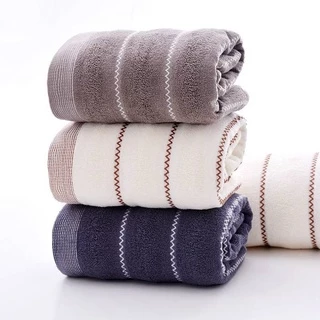 MM02 ชุดเซ็ตผ้าเช็ดตัว+ผ้าเช็ดผม เนื้อผ้า Cotton แท้100%