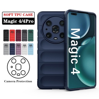 เคสซิลิโคนนิ่ม ป้องกันกล้อง กันกระแทก สําหรับ Honor Magic 4 Pro 4Pro Magic4