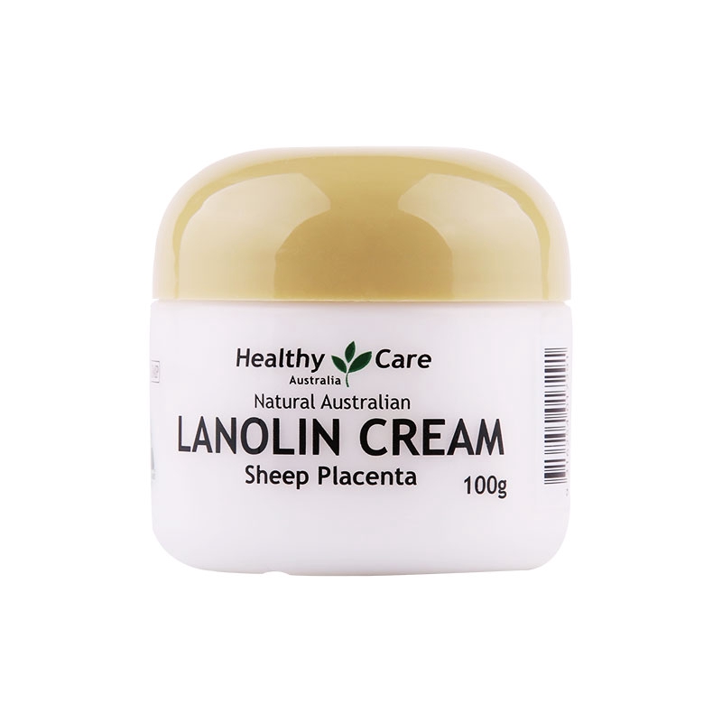 Healthy Care Lanolin with Sheep Placenta Facial Cream 100g ลาโนลินดูแลสุขภาพด้วยรกแกะ ครีมบำรุงผิวหน้า