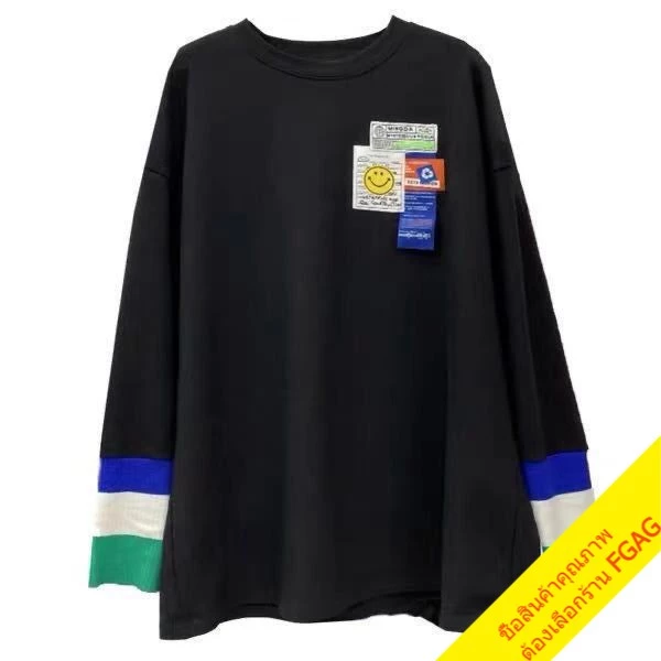 เสื้อยืดแขนยาวทรงหลวมผู้หญิง ไซส์ใหญ่ ล่าสุด oversize เสื้อผ้าแฟชั่นสไตล์เกาหลีน่ารัก เสื้อโอเวอร์ไซส์สีขาว สกรีนลาย thumbnail 10