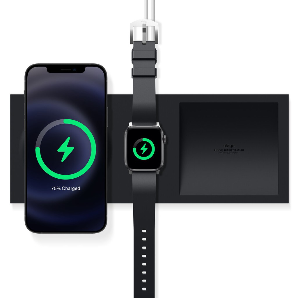 elago Charging Duo Tray for MagSafe iPhone ถาดวางมือถือและแท่นชาร์จ Apple Watch ระดับพรีเมี่ยม