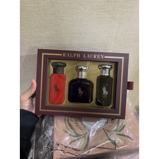 เซ็ตน้ำหอม Polo blue edt 40ml+polo red edt 30ml+polo black edt 30ml.